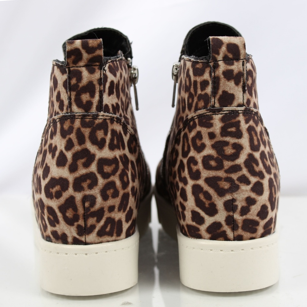 Oat Cheetah Hidden Wedge Rubber Sole Sneaker - Picture 4 of 8